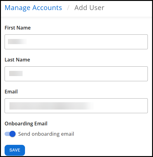 Add user details. Add user details.